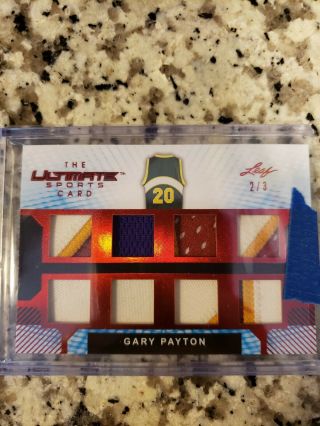 2019 Leaf Ultimate Sports Gary Payton 8x Game Jersey Patch /3
