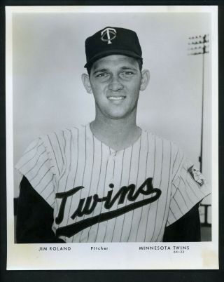 Jim Roland Minnesota Twins Team Issued 1964 Type 1 Press Photo
