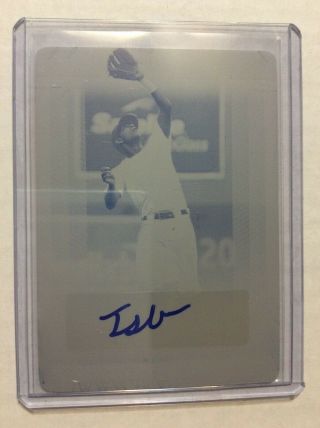 2017 Perfect Game - Tanner Carlson Base Autograph - Yellow Printing Plate (1/1)