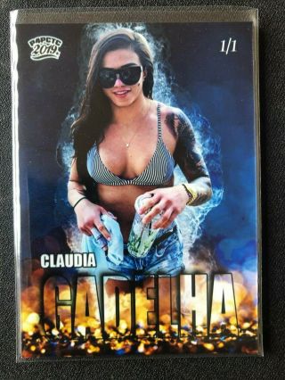 2019 P4p Mma Perfect Storm Claudia Gadelha Custom Tradding Card 1/1 Ufc
