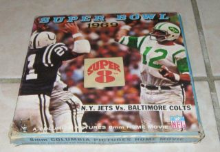 1969 Bowl Iii York Jets Vs Baltimore Colts 8mm Film In The Box