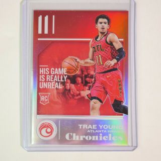 18/19 Chronicles Basketball Trae Young Rookie Rc Red Prizm 60/149 Hawks $$$