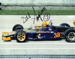 Authentic Autographed Bill Simpson 8x10 Indy 500 Photo