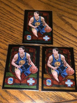 2012 - 13 Innovation Stained Glass Klay Thompson Blue Green Gold
