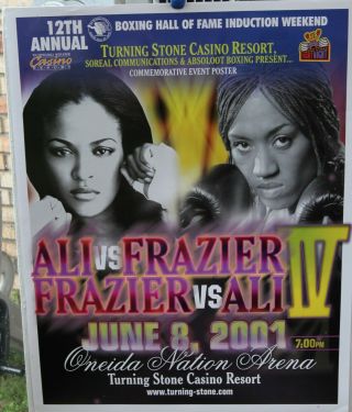 2 Diff Boxing Posters: Laila Ali v Jackie Frazier,  Holly Holm v Mary Jo Sanders 2