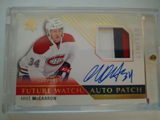 2015 - 16 SP Authentic Auto Patch 3 Col Chandler Stephenson /100 RC ROOKIE 3