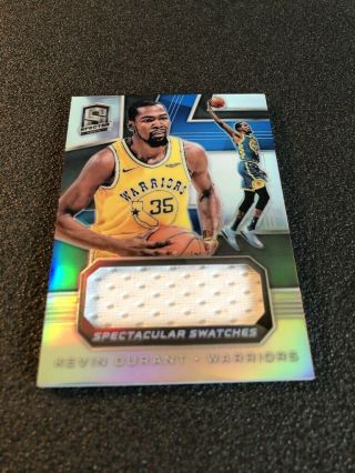 2018 - 19 Spectra Kevin Durant Spectacular Swatches Game Jersey Relic 30/99