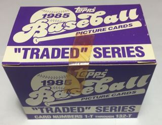 1985 Topps Traded Factory Set (tape) Ozzie Guillen Rc -
