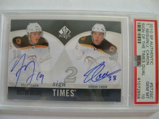 10 - 11 Ud Sp Authentic Sign Of The Times 2,  Tyler Seguin,  Jordan Caron,  St2 - Sc,  10 Gm