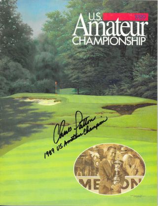 Chris Patton Signed 1989 Us Amateur Championship Program Merion Golf Clemson