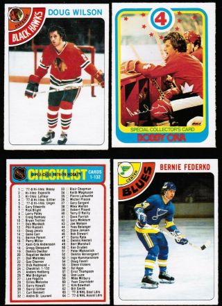 1978 79 Opc O - Pee - Chee Complete set 396/396 Bossy Federko Taylor Rc 4
