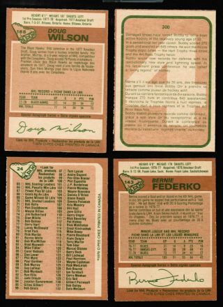 1978 79 Opc O - Pee - Chee Complete set 396/396 Bossy Federko Taylor Rc 5