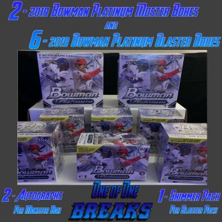 Toronto Blue Jays 2019 Bowman Platinum Monster & Blaster (8 - Box) Case Break 1