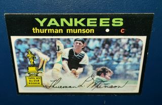 1971 Topps Thurman Munson York Yankees 5 Baseball Card