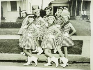 Vintage Lakewood Calif.  Dancette Team 7 girl Photo 1958 4798 - 18 2