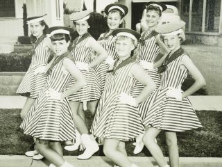 Vintage Lakewood Calif.  Dancette Team 7 girl Photo 1958 4798 - 18 4