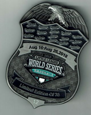 Little League Pins2018 Silver World Series Badge 12 Of 75