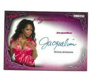 2009 Tna Sexy Jacqueline Autograph Wrestling Card 12/25 Made