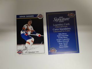 1995 Serge Savard Zellers Masters Of Hockey Signature Series Certified Auto Card