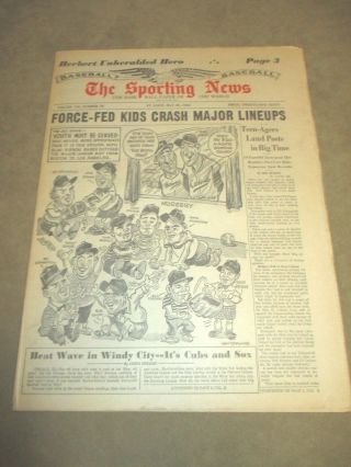 The Sporting News Newspaper May 25,  1963