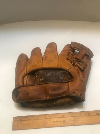 Jimmy Brown Macgregor Goldsmith G20 Leather Baseball Glove 1940 