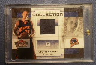 Stephen Curry 2009 Panini Threads Rc Jersey Patch Sp 219/250