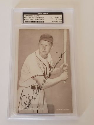 2018 Historic Autograph Art Of Baseball Red Schoendienst Authentic Autograph