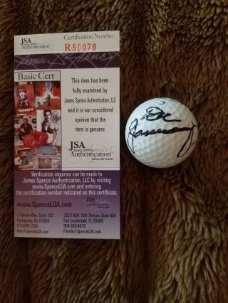 Don January Autographed Signed Golf Ball Jsa Authentication