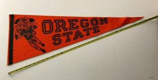 Vintage Oregon State Football Felt Pennant Flag 30 " Size
