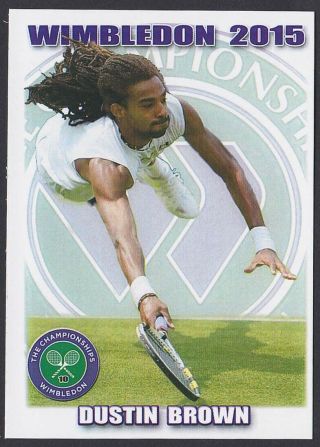 2015 Dustin Brown Wimbledon Card 1/100 Tennis