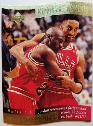 1997 97 Upper Deck Memorable Moments Michael Jordan 