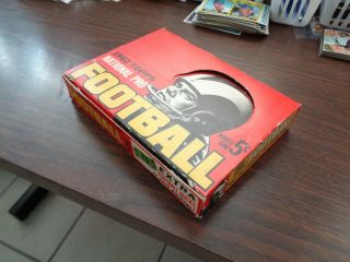 1962 Topps Footbll Empty Display Wax Box Extremely