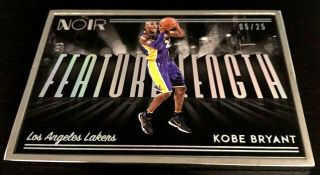 05/25 Kobe Bryant 2018 - 19 Panini Noir 253 Feature Length Lakers Framed