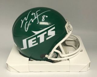 Wayne Chrebet Signed Ny Jets Mini Helmet Autographed Jsa Witnessed Auto