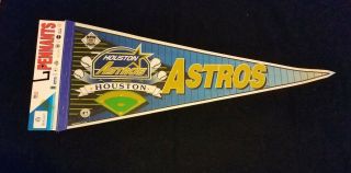 Vintage Wincraft Sports Pennant Flag Baseball Houston Astros