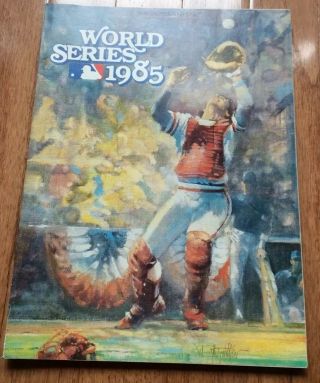 1985 World Series Baseball Program,  Kansas City Royals Vs.  St Louis Cardinals