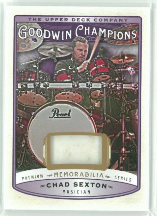 2019 Goodwin Champion Chad Sexton Memorabilia Premium Series Drum Head 61/65 311