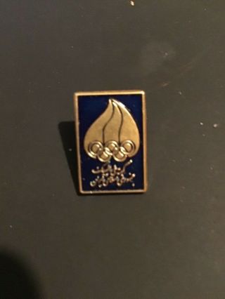 Noc Iran 2004 Athens Olympics Games Olympic Pin Blue And Gold Undated