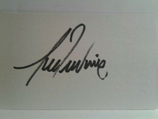 Lee Trevino Authentic Hand Signed Autograph Index Card - Golf Legend