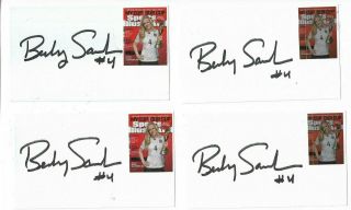 Becky Sauerbrunn Signed 3x5 Index Card Authentic 2019 Fifa Women 
