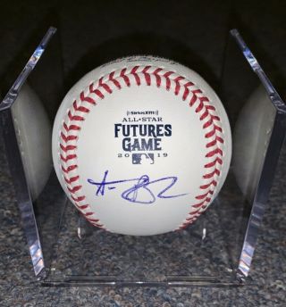 Alec Bohm Signed 2019 Futures Game Baseball Official Ball Phillies Autograph