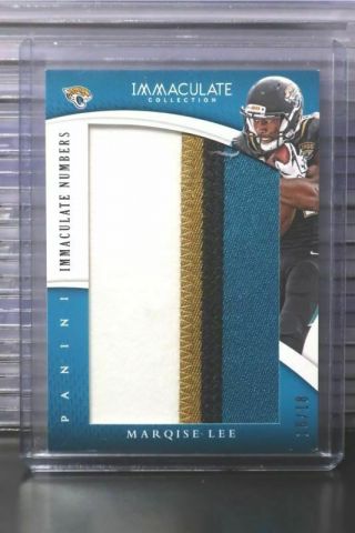2015 Immaculate Marqise Lee Jumbo Game Numbers Patch 16/18 Jaguars Cmy