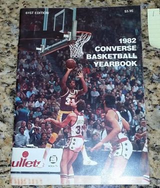 Vintage 1982 Converse Basketball Yearbook 61st Edition Michael Jordan