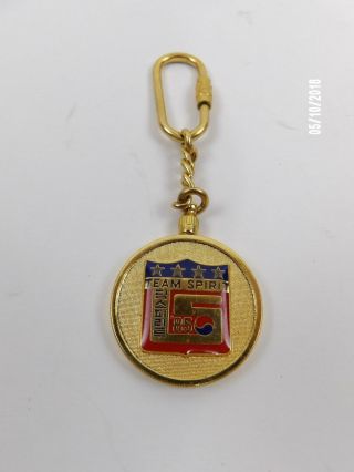 Team Spirit 85 Presented By The President Of The Republic Of Korea Key Chain