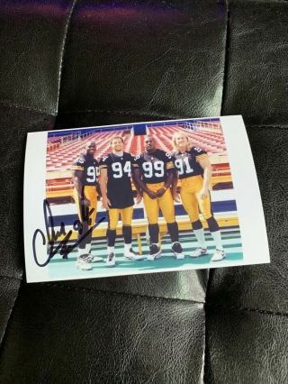 Chad Brown Authentic Signed 4x6 Autograph Photo,  Nfl,  Pittsburgh Steelers