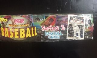 1995 Topps Baseball Series 1 Jumbo Box 24 Packs 2 Spectra Lights In Pack 2 Boxes 3