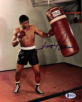 Floyd Patterson Boxing Authentic Signed 8x10 Photo Autographed Bas
