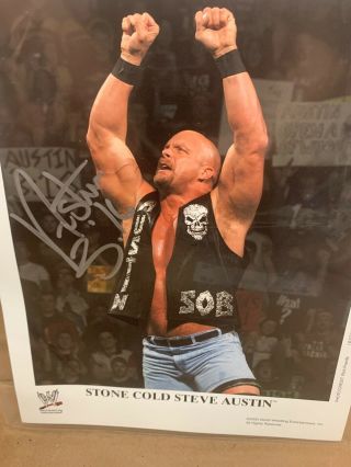 WWE WWF Stone Cold Steve Austin Autographed Signed 8x10 Promo Photo 2