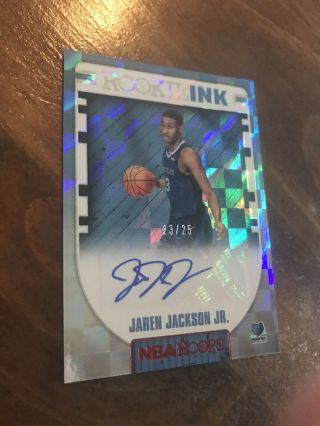 2018 - 19 NBA Hoops Rookie Ink Jaren Jackson Jr.  RC AUTO PARALLEL 23/25 HTF HOT 2