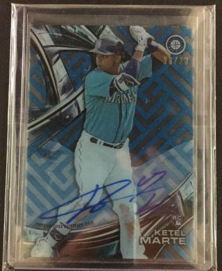 2016 Topps High Ketel Marte Rookie Rc Autograph 6/20 Ht - Kma Seattle Mariners